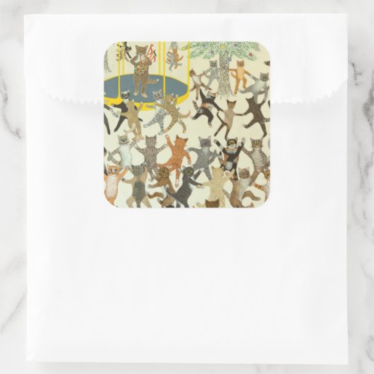 Nieuw begin 2013 vierkante sticker (Tas)