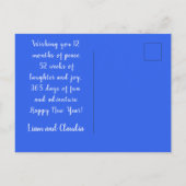 Nieuw begin Doves en Peace Happy Nieuwjaar Briefkaart (Achterkant)