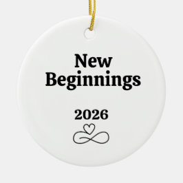 Nieuw begin: echtscheidingsgeschenken Breakup Care Keramisch Ornament