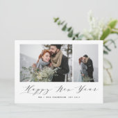 NIEUW BEGIN GELUKKIG NIEUWJAAR FEESTDAGENKAART (Staand voorkant)