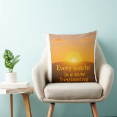 nieuw begin in het leven kussen (Stoel)