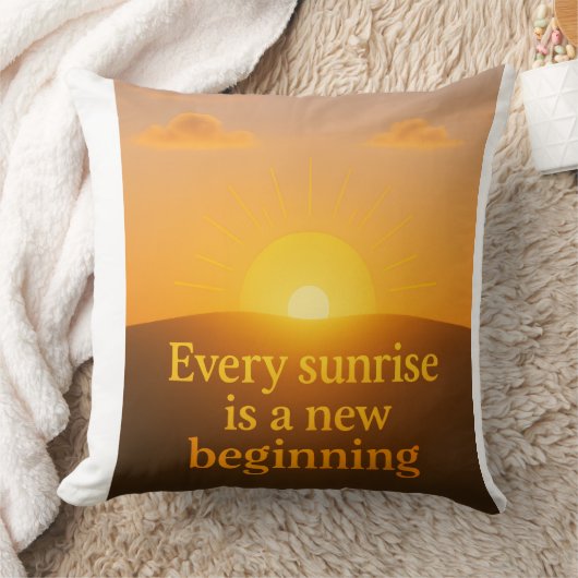 nieuw begin in het leven kussen (Deken)