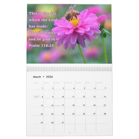 Nieuw begin kalender (Mar 2026)