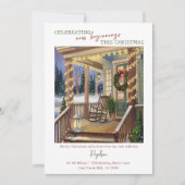 Nieuw begin Kerstveranda Ik ben verhuisd Feestdagenkaart (Voorkant)