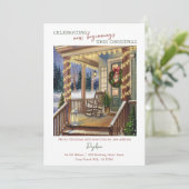 Nieuw begin Kerstveranda Ik ben verhuisd Feestdagenkaart (Staand voorkant)