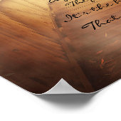 Nieuw begin markeert een Einde ~ Fantasy Forest Po Poster (Hoek)