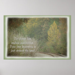 Nieuw begin motivatie poster