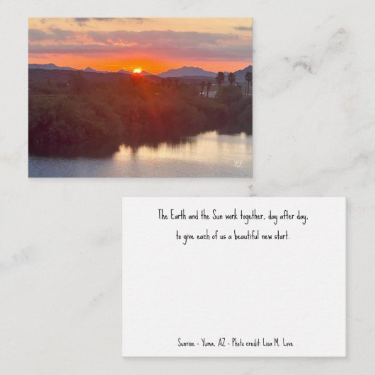 Nieuw begin notitiekaartje (Voorkant / Achterkant)