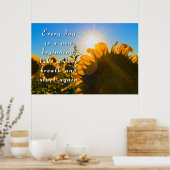 Nieuw begin poster (Keuken)