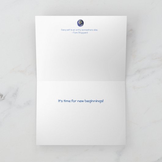 Nieuw begin: Vogels op de draad: Kaart (Binnen)