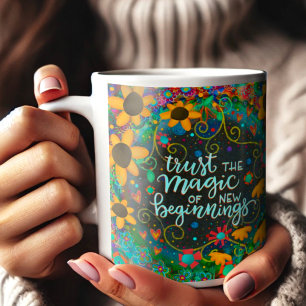 Nieuw Beginnings Daisies  Inspirerend Koffiemok