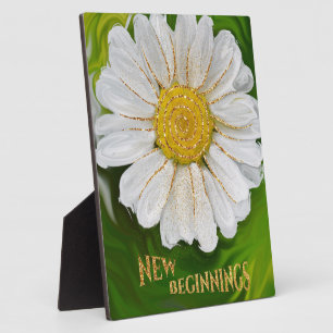 Nieuw Beginnings - Daisy flower power Fotoplaat