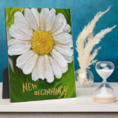 Nieuw Beginnings - Daisy flower power Fotoplaat (Zijkant)