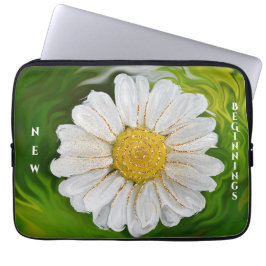 Nieuw Beginnings - Daisy flower power Laptop Sleeve