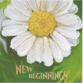Nieuw Beginnings - Daisy flower power Sticker (Voorkant)