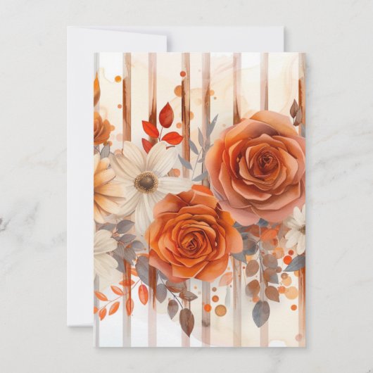 Nieuw Beginnings Vrijgezellenfeest Bloemen Open Bo Kaart (Achterkant)