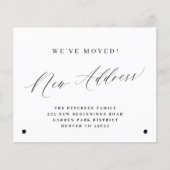 Nieuw begrotingsadres eenvoudige bewegende mededel (Voorkant)