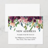 Nieuw begrotingsadres | Waterverf Floral & Greener (Voorkant / Achterkant)