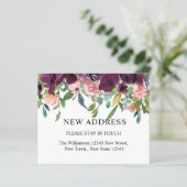 Nieuw begrotingsadres | Waterverf Floral & Greener (Staand voorkant)