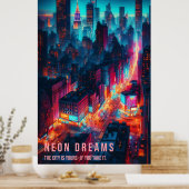 Nieuw bericht bij Neon Dreams - Night City Poster (Keuken)