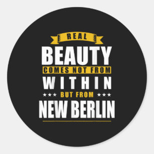 Nieuw Berlijn - Grappig D Stad Geschenk Ronde Sticker