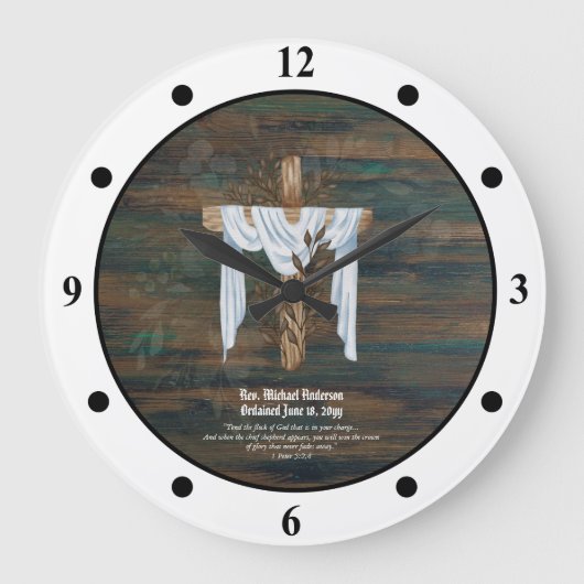 Nieuw besteld Eerste dominee Deacon Minister Large Grote Klok (Voorkant)