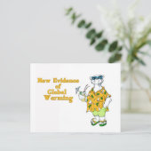 Nieuw bewijs van opwarming van de aarde briefkaart (Staand voorkant)