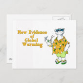 Nieuw bewijs van opwarming van de aarde briefkaart (Voorkant / Achterkant)