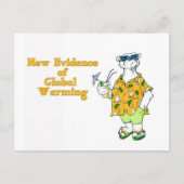 Nieuw bewijs van opwarming van de aarde briefkaart (Voorkant)