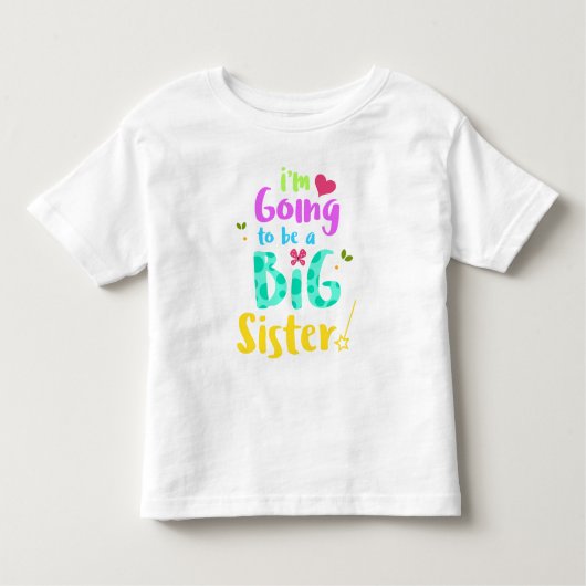 Nieuw Big Sister Baby Shirt (Voorkant)