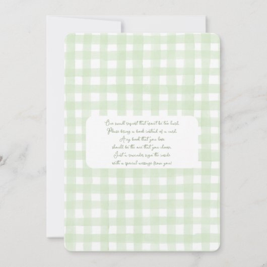 Nieuw bij Club Baby shower Kaart (Achterkant)