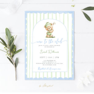 Nieuw bij Club Golf Baby shower Boy Kaart