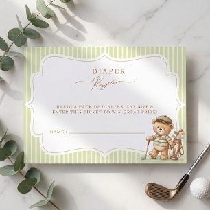 Nieuw bij Club Little Putter op komst Baby Shower Informatiekaartje