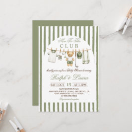 Nieuw Bij De Club Baby Shower Kaart