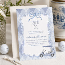 Nieuw bij de Club Blauwe Golfkar Baby Shower