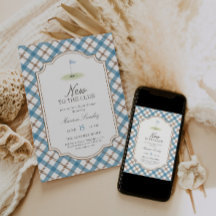 Nieuw bij de Club Golf Blauwe & Bruine Baby Shower
