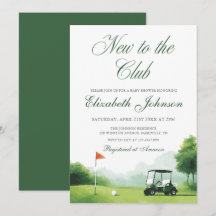Nieuw bij de Club Golf Moderne Aquarel Babyborrel