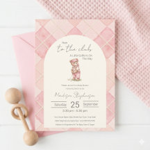 Nieuw Bij De Club Golfende Beer  Roze Baby Shower