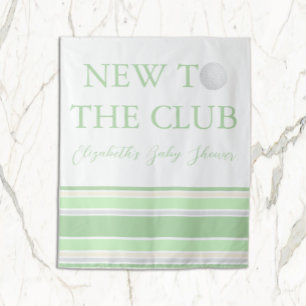 Nieuw Bij De Club Preppy Baby Shower Wandkleed