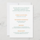 Nieuw bij de Crew BabyQ Baby shower Invitation Kaart (Achterkant)