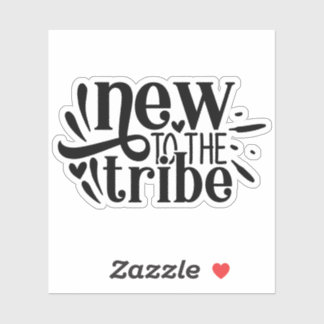 Nieuw bij de stam, nieuwe baby geboren sticker