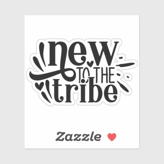 Nieuw bij de stam, nieuwe baby geboren sticker (Vel)