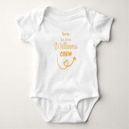 Nieuw bij de [SURNAME] crew, Baby Gift, gepersonal Romper
