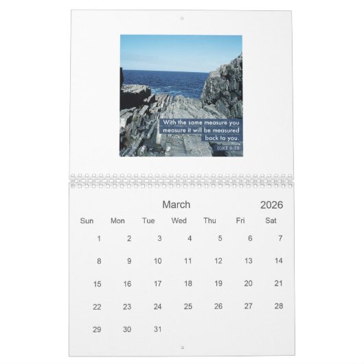 NIEUW! Bijbelverzen Kalender (Mar 2026)