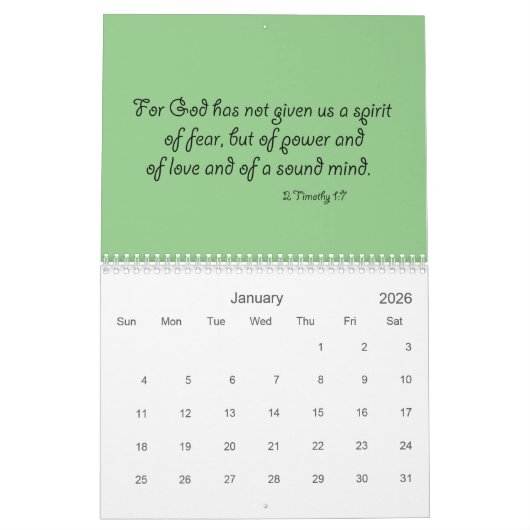 NIEUW! Bijbelverzen Kalender (Jan 2026)