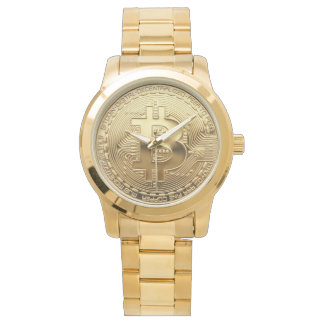 Nieuw Bitcoin Gold Oversized horloge