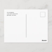 Nieuw Blauwgroen script voor adresfoto Briefkaart (Achterkant)