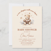 Nieuw boek begint met Baby shower Teddy Bear Boy Kaart (Voorkant)