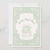 Nieuw boek Genderneutraal Baby shower Kaart (Achterkant)