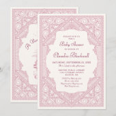 Nieuw boek Meisje Baby shower Kaart (Voorkant / Achterkant)